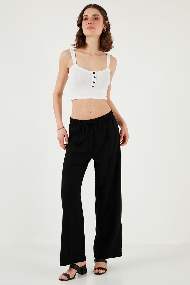 Lela Tracksuit Grass Regular Fit Normal Waist Wide Leg Tracksuit Bottoms Women's Tracksuit Bottoms 5866260  - Image 4
