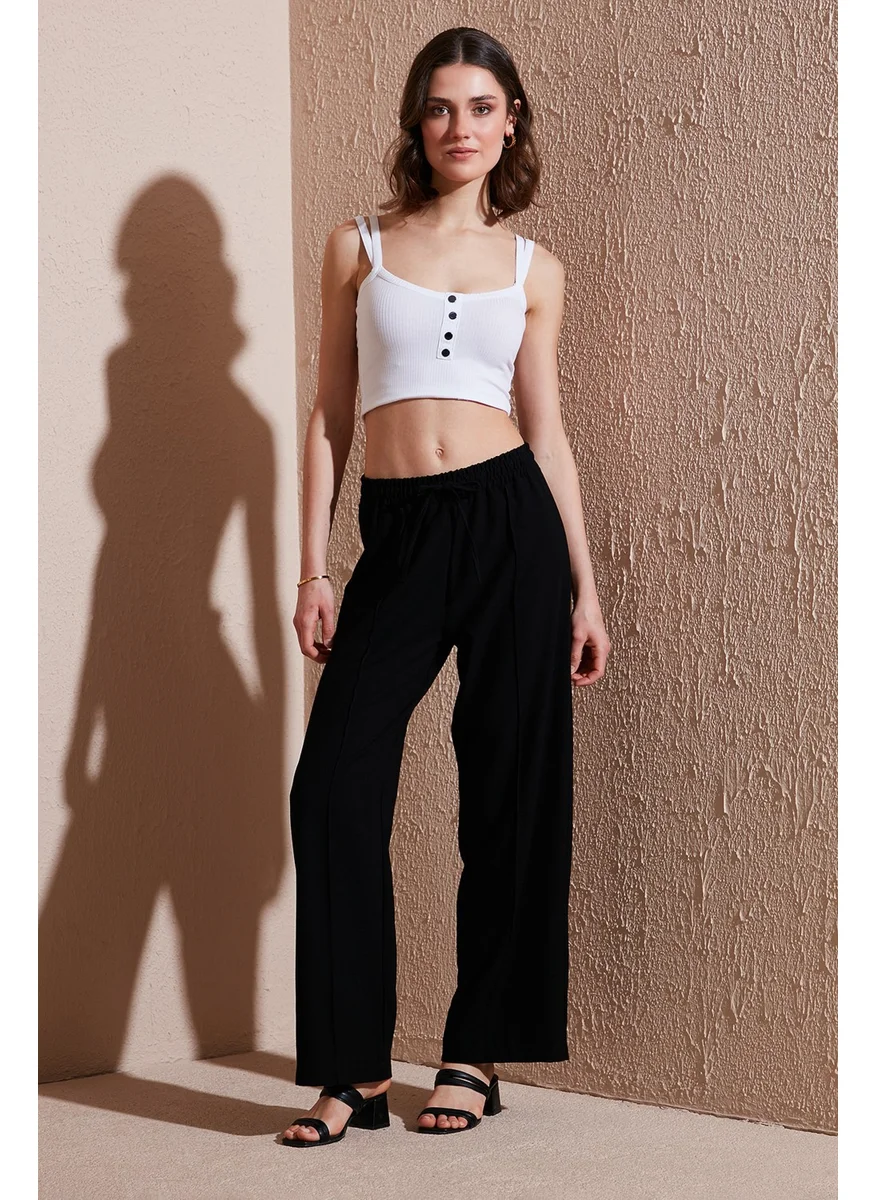 ليلا Tracksuit Grass Regular Fit Normal Waist Wide Leg Tracksuit Bottoms Women's Tracksuit Bottoms 5866260