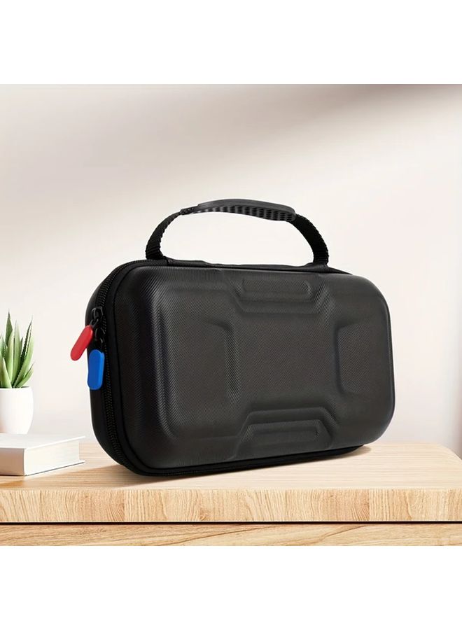 Black Mecha Style Storage Bag for Nintendo Switch Console Game Cards and Accessories Soft Fleece Lining Protection - Image 3