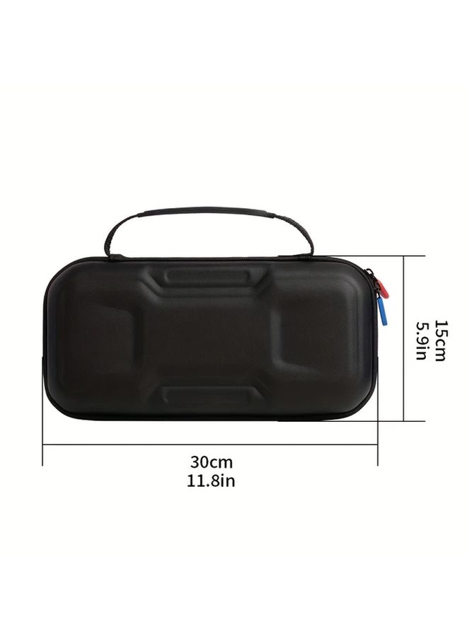 Black Mecha Style Storage Bag for Nintendo Switch Console Game Cards and Accessories Soft Fleece Lining Protection - Image 2