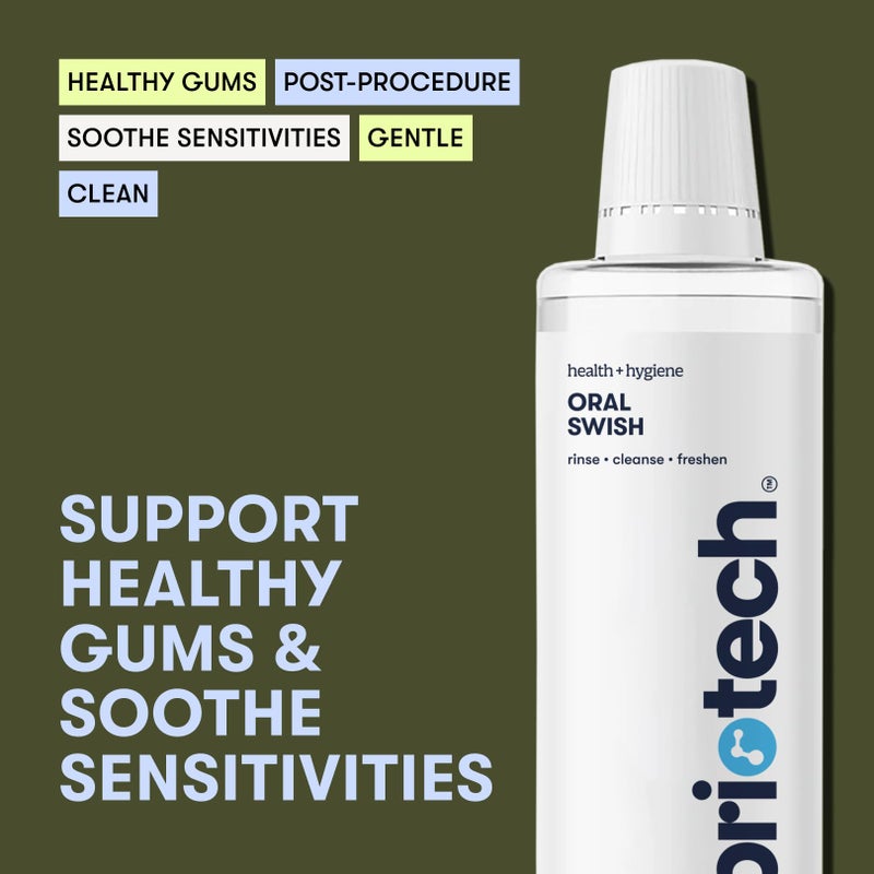 BRIOTECH Oral Swish, Hypochlorous Acid Mouthwash Rinse, Gentle Oral Care Hygiene, Fight Bad Breath, Support Against Plaque, Gum Irritation & Tender Gums, Alcohol & Fluoride Free, 17 fl oz - Image 2