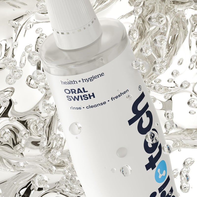 BRIOTECH Oral Swish, Hypochlorous Acid Mouthwash Rinse, Gentle Oral Care Hygiene, Fight Bad Breath, Support Against Plaque, Gum Irritation & Tender Gums, Alcohol & Fluoride Free, 17 fl oz - Image 4