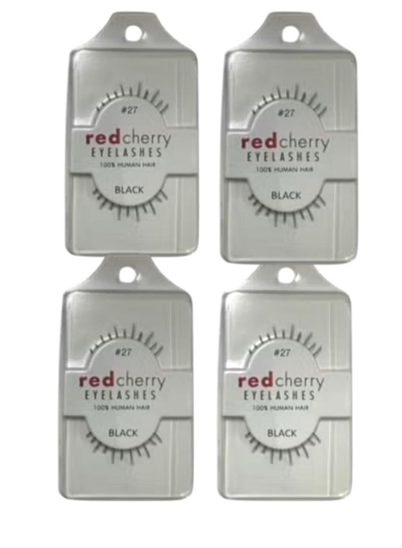 Red Cherry Pair of False Eyelashes27#(Pack of 4 Pairs) - Image 1