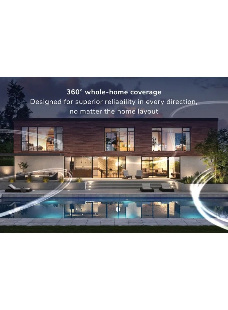 NETGEAR Orbi 870 Series RBE873 Tri-Band WiFi 7 Mesh System (3-Pack), Up to 21Gbps, BE21000, Covers Up to 9,000 sq.ft, Supports 150+ Devices, 6GHz/5GHz/2.4GHz, 10GbE WAN + 2.5GbE LAN, WPA3 Security, Router + 2 Satellites | RBE873-100EUS white - Image 4