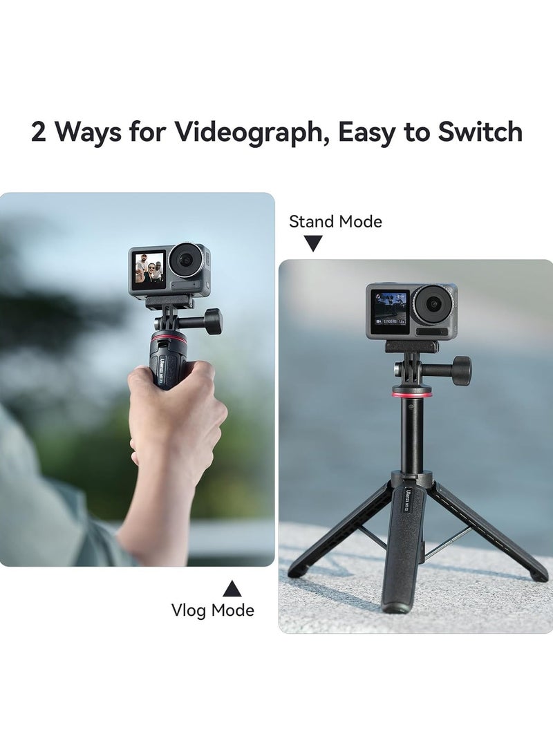 ULANZI MT-72 Action Cam Extendable Tripod 19.7inch Selfie Stick for Action Camera Hero12 11 10 Small Portable Tripod Stand Handle Grip Vlogging Video Shooting Accessories - Image 5