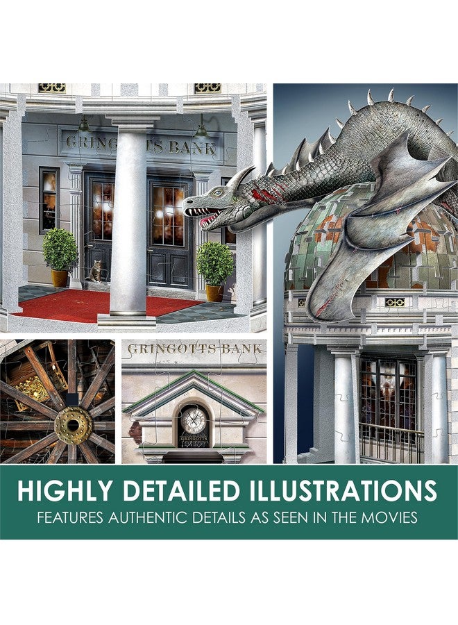 Wrebbit 3D Puzzle Wrebbit3D Harry Potter 3D Puzzle Model of Gringotts Bank | Diagon Alley Collection | A Mystical Journey of 300 Pieces for Witches, Wizards, and Muggles - Image 5