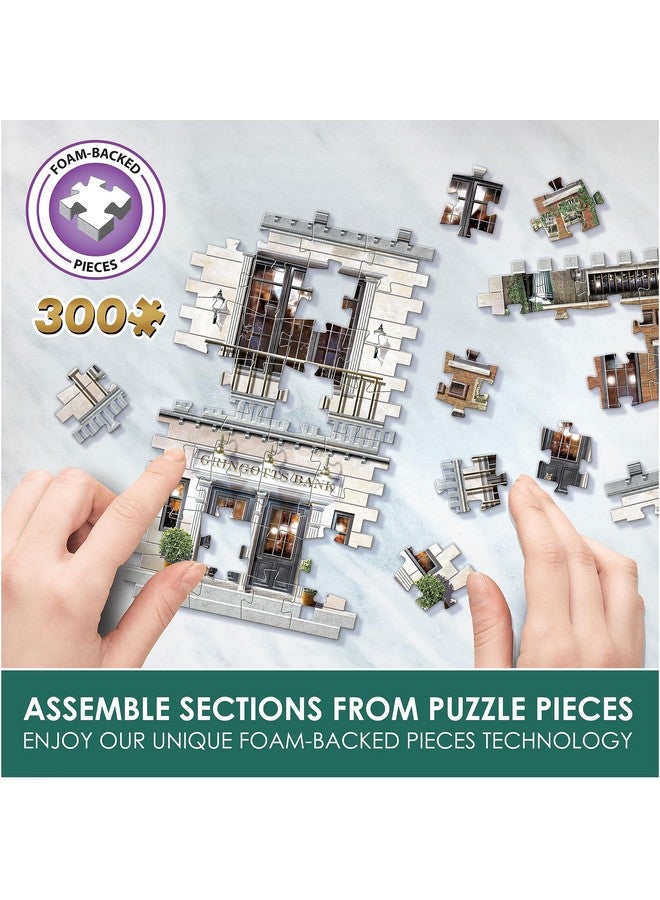 Wrebbit 3D Puzzle Wrebbit3D Harry Potter 3D Puzzle Model of Gringotts Bank | Diagon Alley Collection | A Mystical Journey of 300 Pieces for Witches, Wizards, and Muggles - Image 3