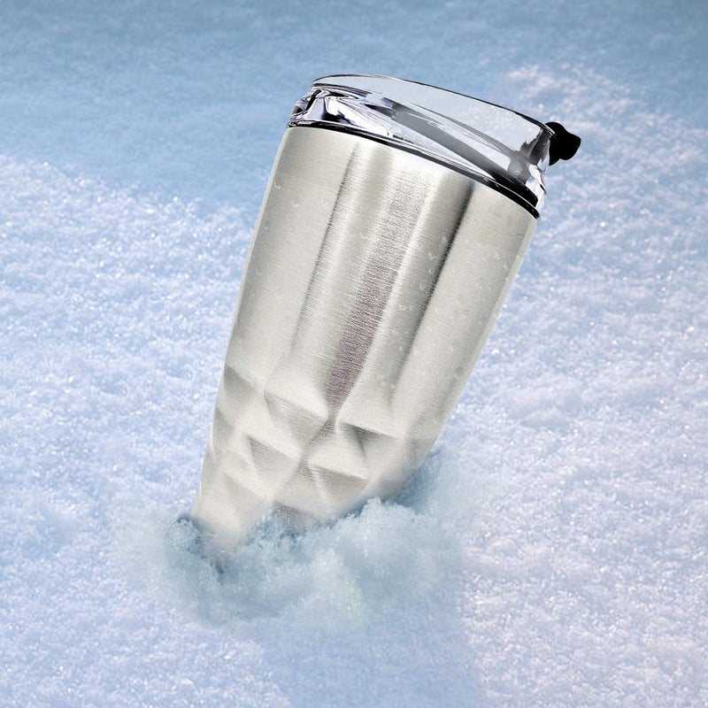 Primula Peak Hot or Cold Thermal Tumbler - Triple Layer Copper Technology  20 Ounce  Brushed Stainless Steel - Image 4