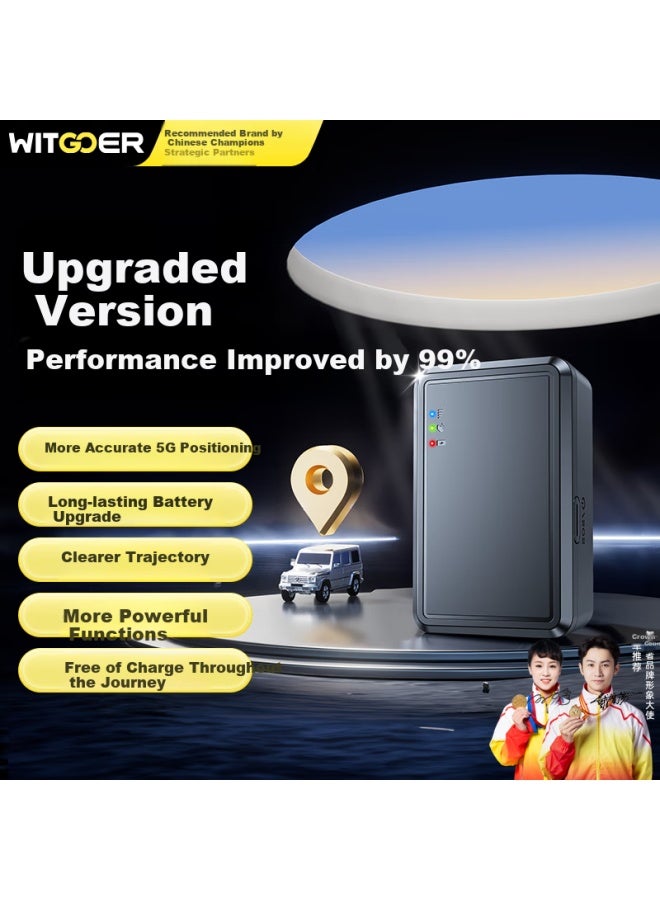 WITGOER Witgoer Gps Tracker Miniature Small Electric Vehicle Carrying Vehicle Beidou Anti-Theft Lost Track Tracking Artifact - Image 1