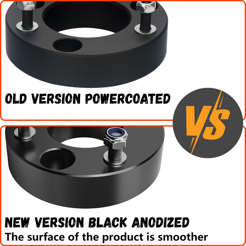 Generic Lifronkit 2" Front Leveling Lift kit for Dodge Ram 1500 2006-2021, Raise 2 Inch Front Strut Spacers Compatible with Dodge Ram Suspension Lift Kits 2006-2022 Black Anodized(new version)  - Image 2