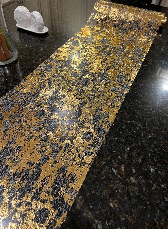 Herda 100ft Gold Table Runner - Metallic Golden Party Decorations Gold Tulle Mesh Centerpieces Decor for Birthday, Wedding, Anniversary, Thanksgiving, Christmas,‌ Graduation Party Table Runner - Image 4