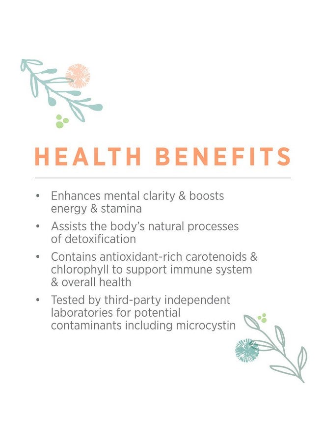 Pure Synergy Bluegreen Algae; 90 Capsules; Usda Organic; Nongmo; Vegan; Sourced From Upper Klamath Lake Oregon - Image 5