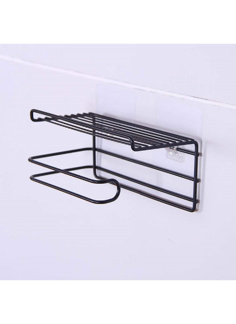 TORMUND - TORMUND Self Adhesive Tissue Toilet Paper Holder Storage with Shelf Tissue Paper Roll Towel Holder Storage Tissue Roll with Mobile Phone Stand Hanger Napkin Holder Multi Color 1 Pc - Image 1