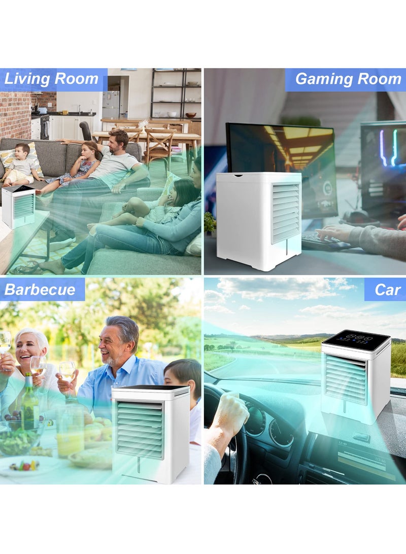 Joshberg Portable Air Conditioners, USB Personal Mini Air Conditioner with 3-Speed, Evaporative Air Cooler with Touch Screen, Portable Ac Unit Fan for Room, Tent, Bedroom, Car, RV, and Camping - Image 4