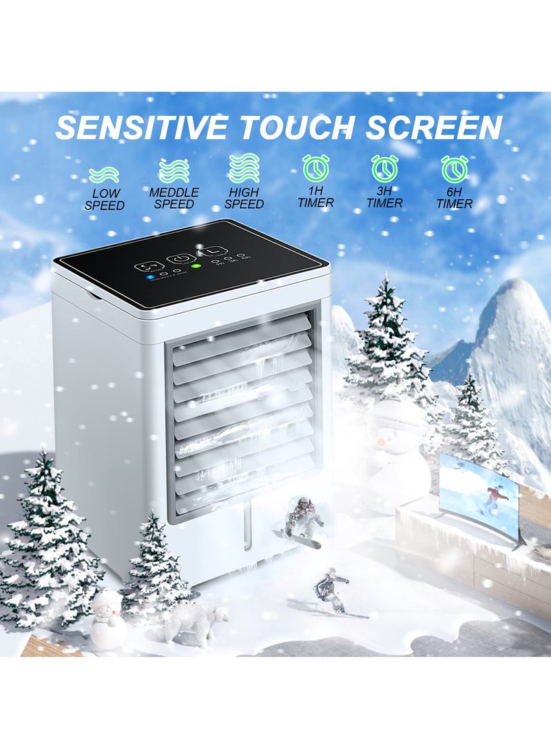 Joshberg Portable Air Conditioners, USB Personal Mini Air Conditioner with 3-Speed, Evaporative Air Cooler with Touch Screen, Portable Ac Unit Fan for Room, Tent, Bedroom, Car, RV, and Camping - Image 3