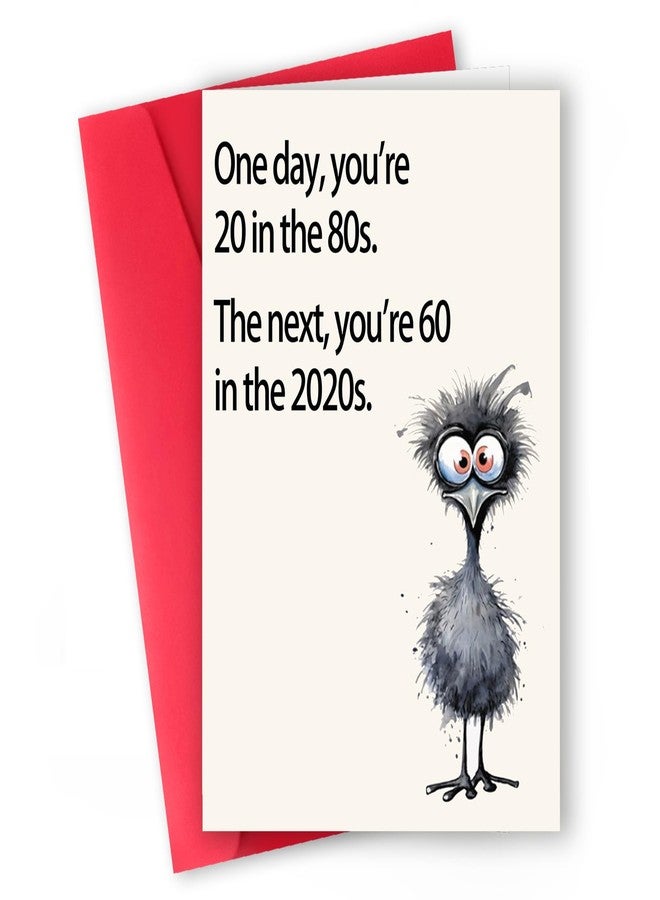 ICOOLYI Funny 60th Birthday Card for Women Men, Unique 60th Birthday Gift for Mom, Dad, Friends – Hilarious 60th Birthday Decorations for Him or Her, Cool Card Gift for 60 Year Old Woman or Man - Image 1