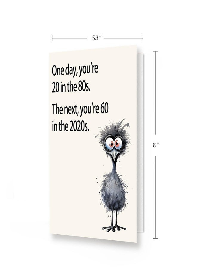 ICOOLYI Funny 60th Birthday Card for Women Men, Unique 60th Birthday Gift for Mom, Dad, Friends – Hilarious 60th Birthday Decorations for Him or Her, Cool Card Gift for 60 Year Old Woman or Man - Image 2