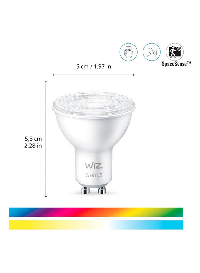 Wiz مصباح LED ذكي، متصل بالواي فاي والبلوتوث، 50 واط ضوء ملون وأبيض، RGB، يعمل مع أليكسا ومساعد جوجل والتطبيق - [GU10 سبوت] - Image 2