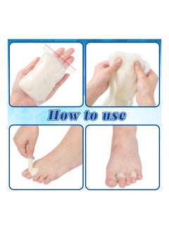 Excefore Lambs Wool for Toes Soft Feet Cushion Toe Separator Lambs Wool Corn Cushion Pads Blister Prevention Bunions Callus Remover Cushions Hammer Toe Relief for Shoes or Feet, 3/8 oz (8 Pcs)  - Image 3