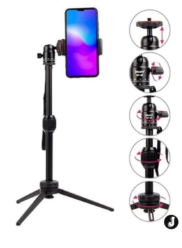 JAJEEK Table Tripod Stand – Lightweight Aluminum, 39.5cm Max Height, 3kg Load Capacity for Mobile Phones & Cameras - Image 1