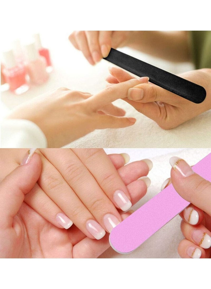 MARGOUN Nail Manicure Kit 5 in 1 Nail Care Tool Set Nail Brush, Nail File, Nail Buffer Pedicure Nail Art Essential Equipment for Home and Salon Use  - Image 2