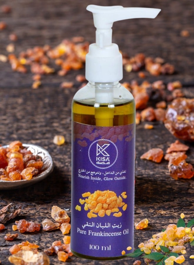 Pure Organic Frankincense Oil 100ml – 100% Natural Essential Oil for Skin Care, Hair Care, Aromatherapy & Relaxation