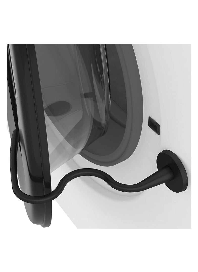 Generic - Front Load Washer Door Prop, Magnetic Washing Machine Door Holder, Adjustable Flexible Laundry Door Post Dryer Door Prop Universal Washing Machine Door Stopper for Most Washing Machines (Black) - Image 1