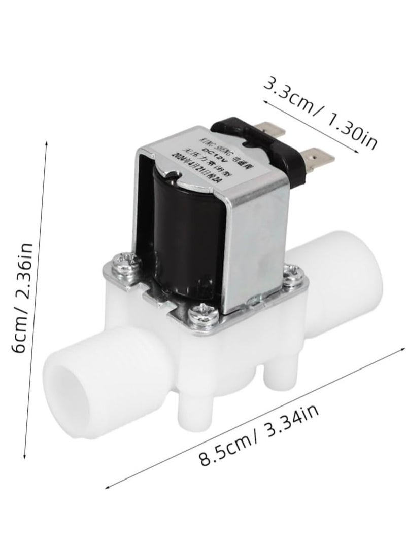 1/2 Inch 12V DC NC Plastic Electric Solenoid Valve for Water and Air Control - Image 2