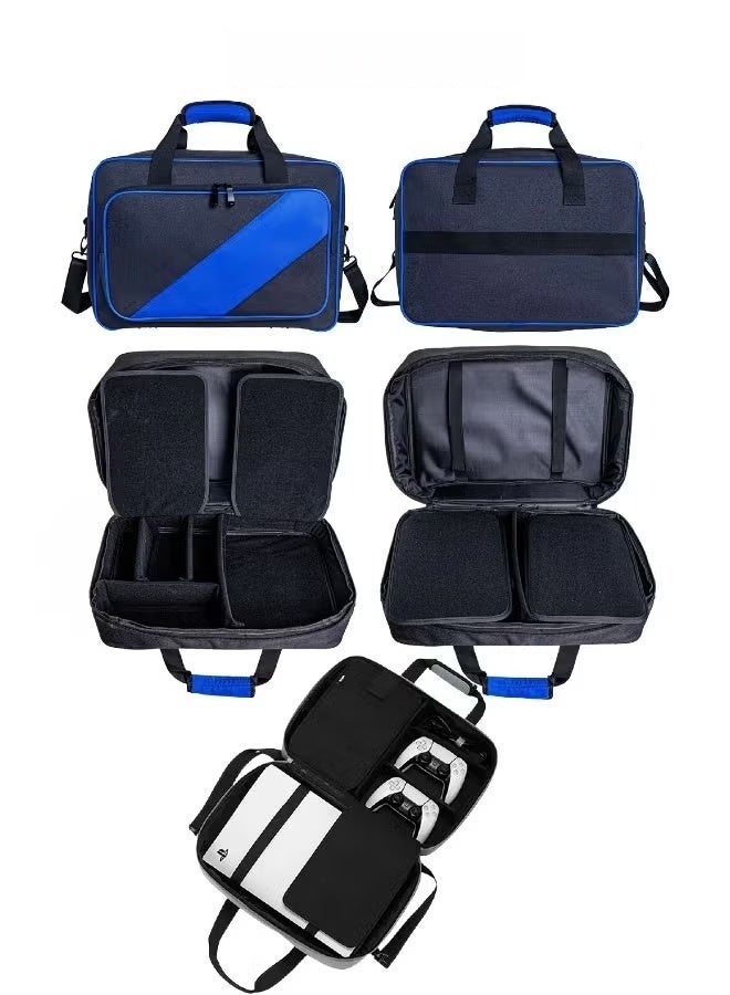 Kibee Travel Storage Bag for Ps5, Shoulder Bag For Playstation 5 Console & Accessories, Large Capacity Accessories - Image 1