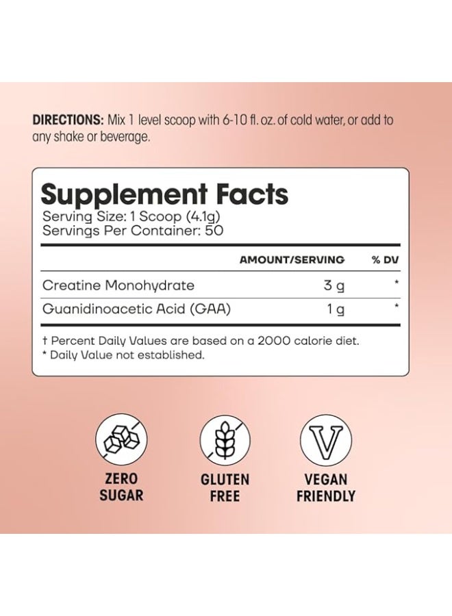 Fit & Lean Creatine for Women, My Lean Creatine Powder Complex with GAA, Muscle Performance, Cognitive Function and Less Bloating, Reduced Water Retention, Unflavored, 50 Servings - Image 2
