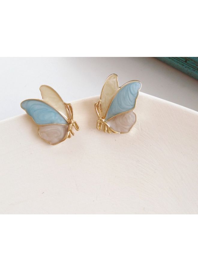 اليشمك أقراط بتصميم فراشات - Image 3