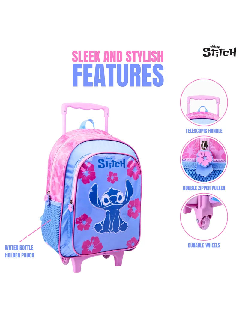 ديزني Disney Stitch Fur Enough 5in1 Trolley Box Set 16'' I Trolley I Lunch Bag I Water Bottle I Pencil Case I Lunch Box I Packaging