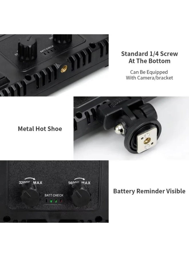 اف اكس ستوديو 50W Bi-Color LED Panel with Dual Battery Kit & Charger - ( U800+ ) - Image 3