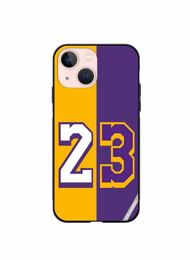 VR CREATIVE Protective Case Cover For Apple iPhone 14 Plus Purple Yellow Design Multicolour - Image 1