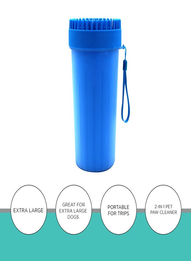 GROOMER ESSENTIALS 2-in-1 Pet Paw Cleaner - Extra Large - For Extra Large Dogs Like German Shepherds, Great Danes, St. Bernards, Boxers, and Mastiffs - Portable - Image 2