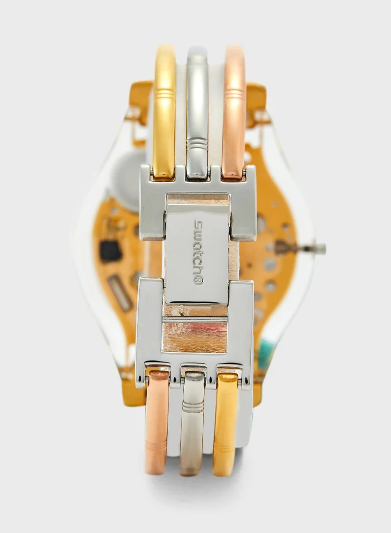 Swatch Tri-Gold Analog Watch