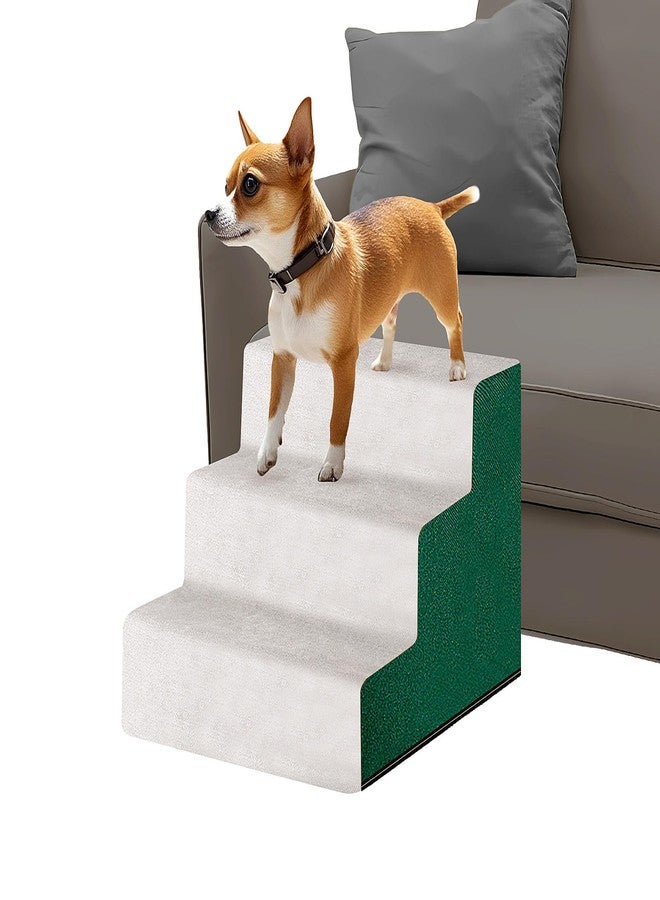 Billionchains Dog Stair for Small Dogs Assembled Cat Steps with Washable Cover for Couch, Low Bed (Height: 12.2”) - Image 1