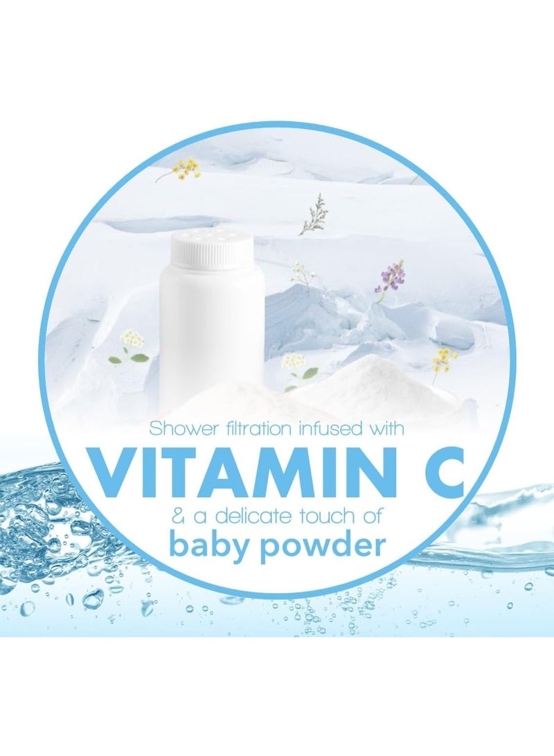 Be-Vita Be-Vita Korean Vitamin Shower Filter - Anti Hair Loss - Prevents Dry Skin - Chlorine Removal - Rust Removal - Relaxing Aromatherapy - Non-Toxic (Baby Powder)  - Image 2
