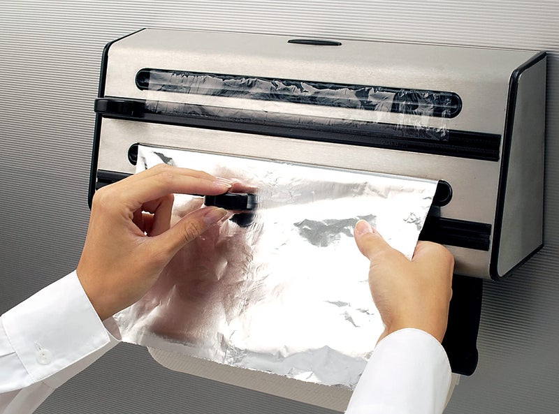 Emsa Triple Roll Dispenser "Contura" of Stainless Steel, Silver/Black - Image 5