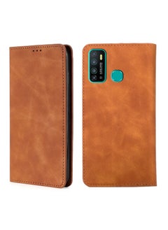 Case Cover For For Infinix Hot 9 / Note 7 Lite X655C Skin Feel Magnetic Horizontal Flip Leather Case with Holder & Card Slots(Light Brown) - pzsku/Z3F3C0D77F0A23B669015Z/45/_/1710456118/2b7d5176-6bf5-43d0-a975-cf5385956a8c