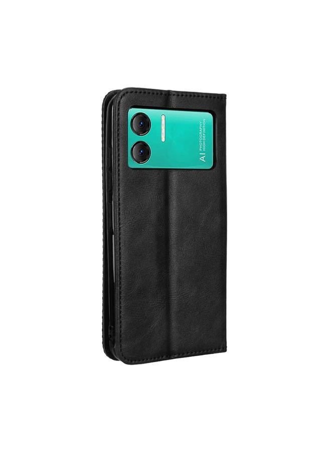 S-TOP Case For Doogee X98 Magnetic Buckle Retro Texture Leather Phone Case - Image 3