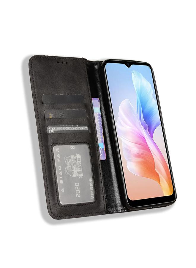 S-TOP Case For Doogee X98 Magnetic Buckle Retro Texture Leather Phone Case - Image 4