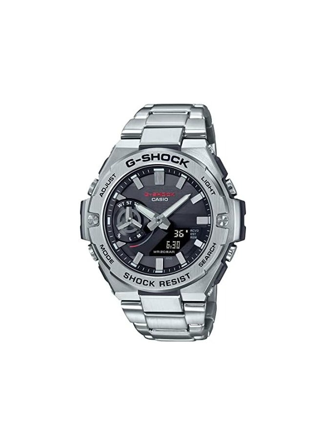 كاسيو ساعة كاسيو جي-شوك - GST-B500D-1A1DR مينا سوداء، سوار فضي - Image 1