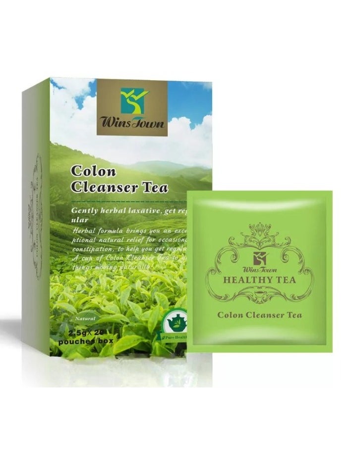Wins Town - Colon Cleanser Tea, Pure Natural Ingredients Herbal Health Tea, Organic Plant Based Formula Slimming Tea, Safe And Efficient Herbal Cleanser Tea For Constipation - Image 1