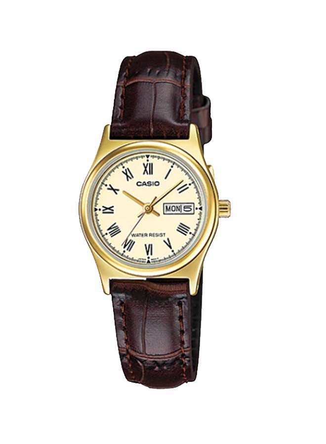CASIO Women Leather Analog Wrist Watch LTP-V006GL-9BUDF - Image 1
