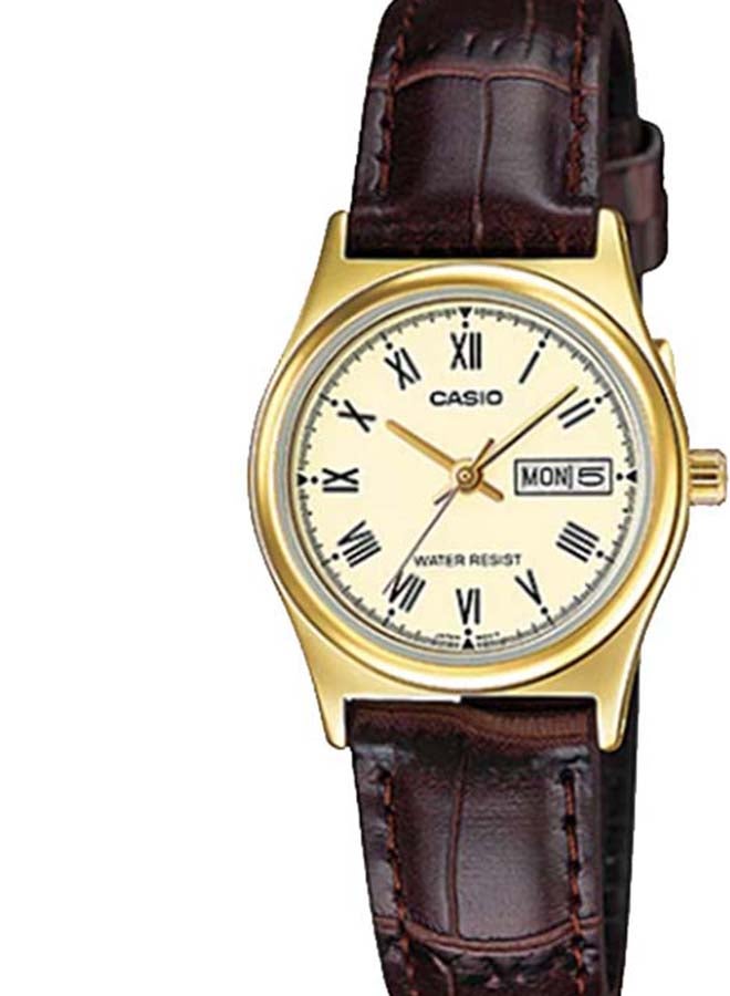 CASIO Women Leather Analog Wrist Watch LTP-V006GL-9BUDF - Image 5