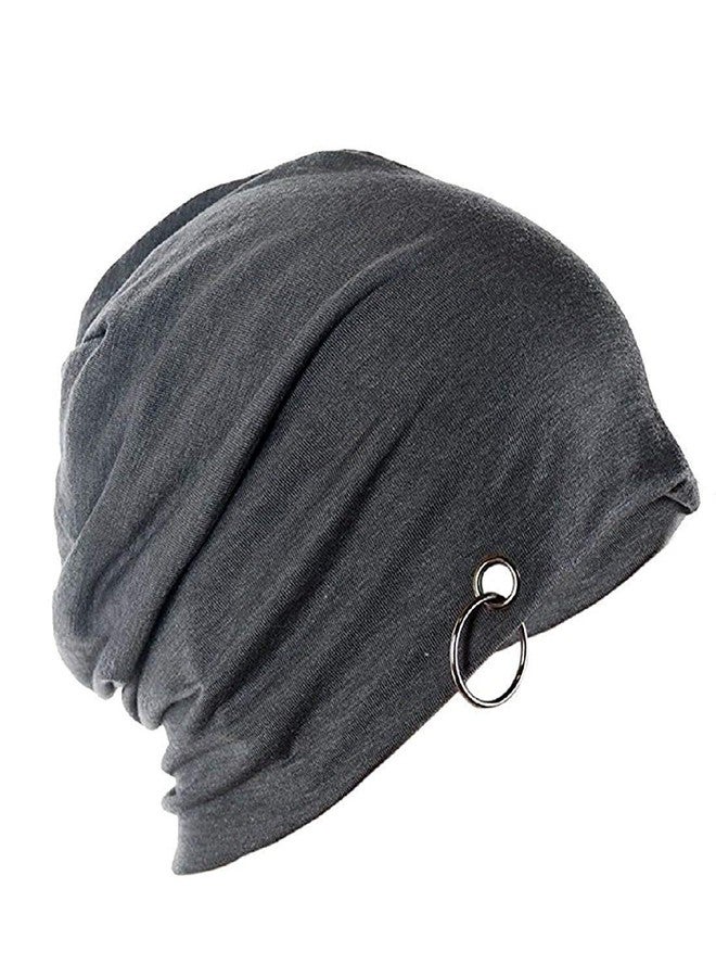 Zeki Boy's & Girl's Cotton Ring Beanie, Ring Cap for All The Seasons (Pack of 2) (Black and Dark Grey) - Image 3