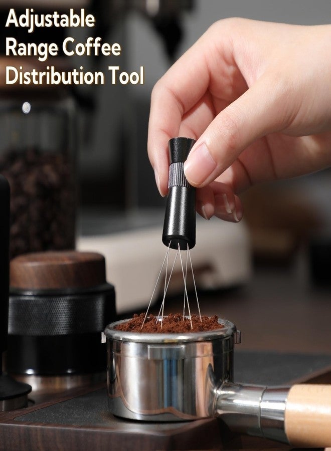 CHDEXU WDT Tool Espresso Distribution Tool with Magnetic Stand, 6 Stainless Steel Needles 0.4mm Adjustable Range Coffee Stirrer with 6 Extra Needles for Barista Espresso Tool - Image 3