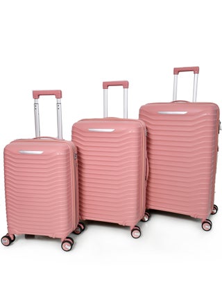 3-Piece Unbreakable PP Women Morano Travel Luggage Trolley Set (Pink) Size: 28''-24''-20'' Inch - pzsku/Z3F3C54AA8F59BC6FB269Z/45/_/1705573575/458d03fd-9a77-47da-bcb1-25fa7b2a5ce6