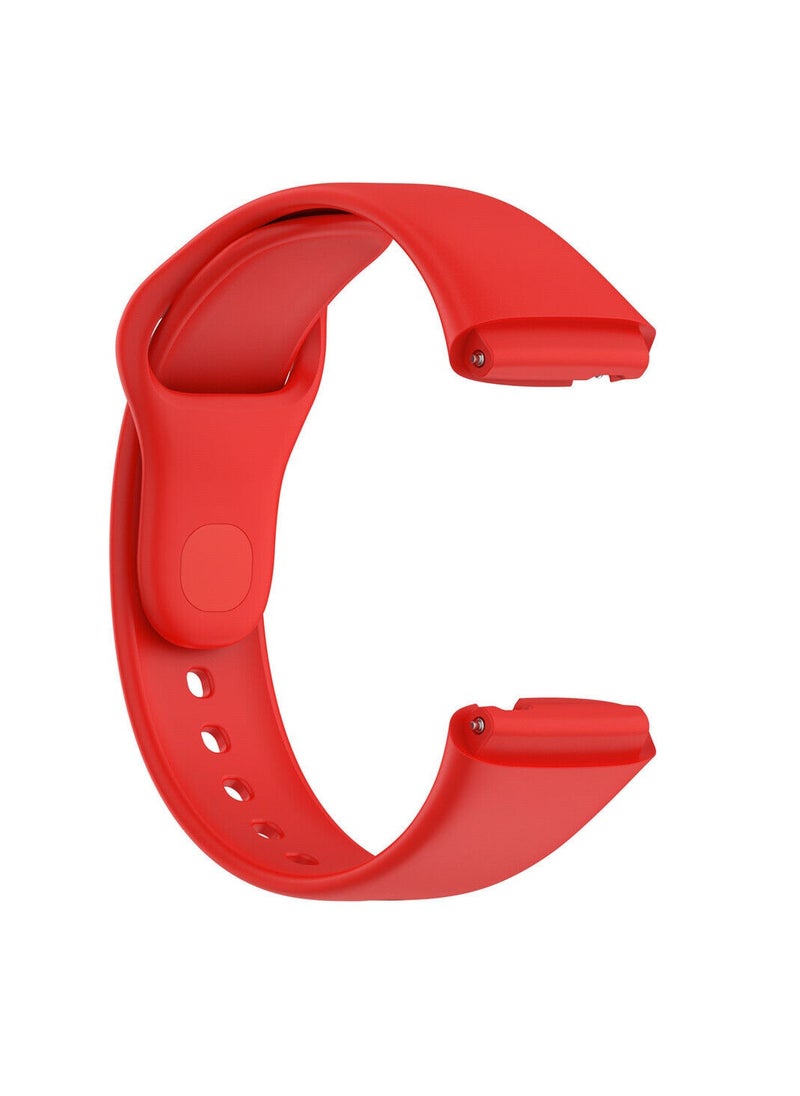 Watch - Silicone Sport Strap for Redmi Watch 3 Active Rubber Wristband Red - Image 1